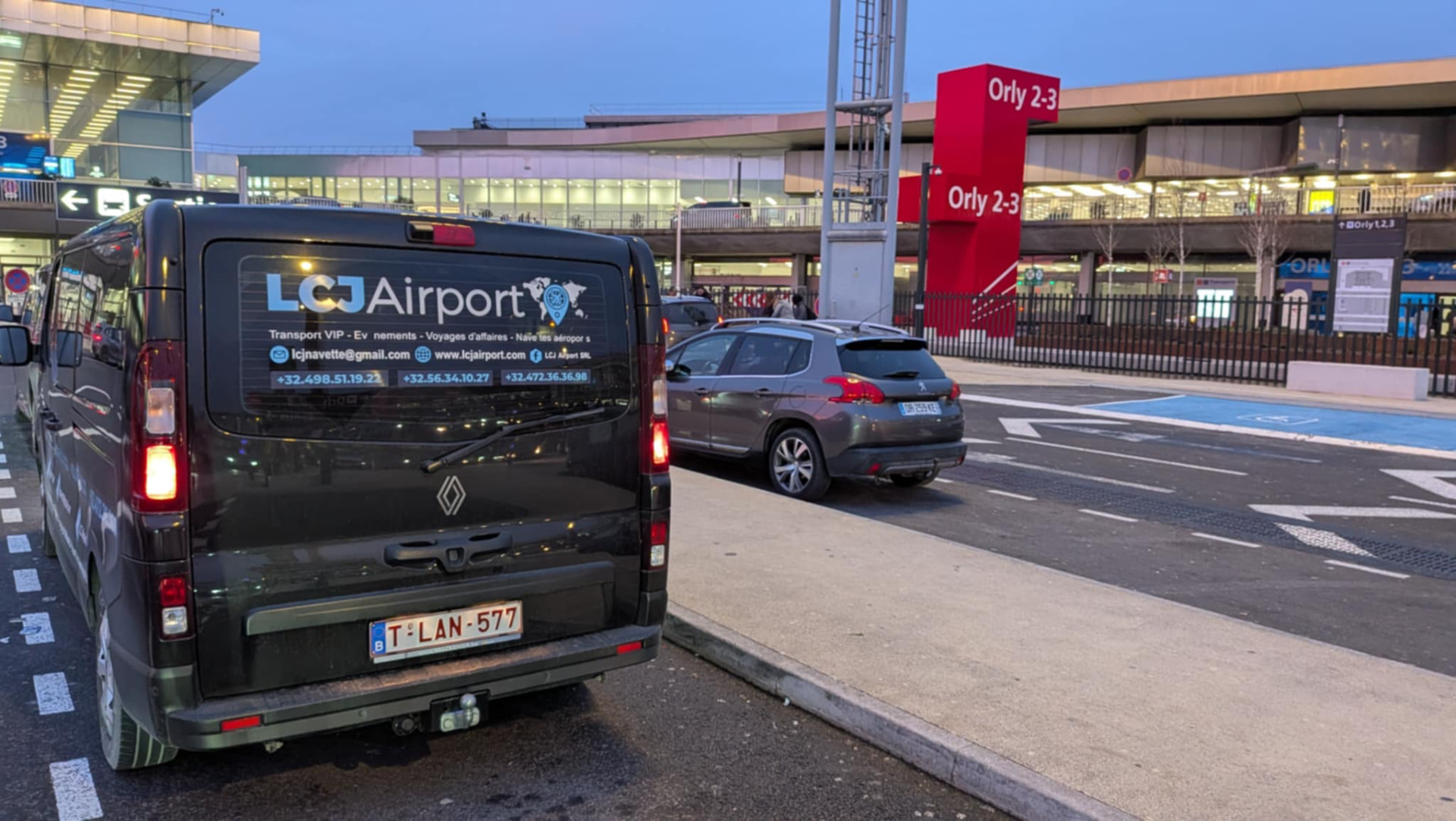 Van LCJ Airport à l'aéroport d'Orly