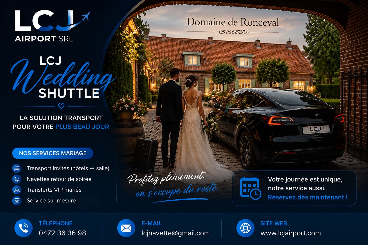 Service mariage LCJ Airport Wedding Shuttle